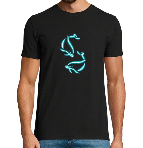 T-Shirt Uomo Manica Corta Delfini-image