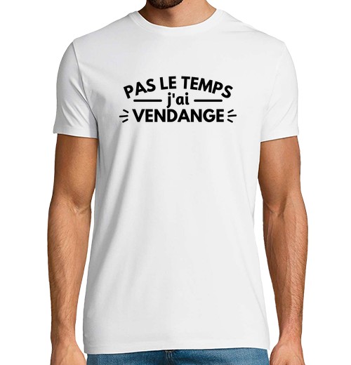 T-Shirt Uomo Manica Corta Non Ho Tempo Ho Raccolto-image