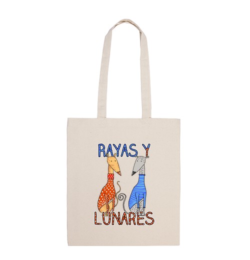 Bolsa De Tela Rayas y Lunares Tote bag laTostadora