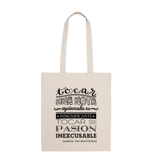 Bolsa De Tela Pasión Beethoven Bag laTostadora