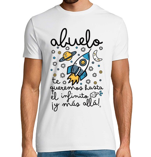 T-shirt uomo manica corta nonno ti vogliamo fino all'infinito e... regali per la festa del pap