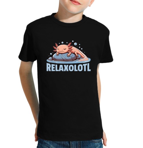 T-shirt bambino manica corta amanti di relaxolotl axolotl simpatici
