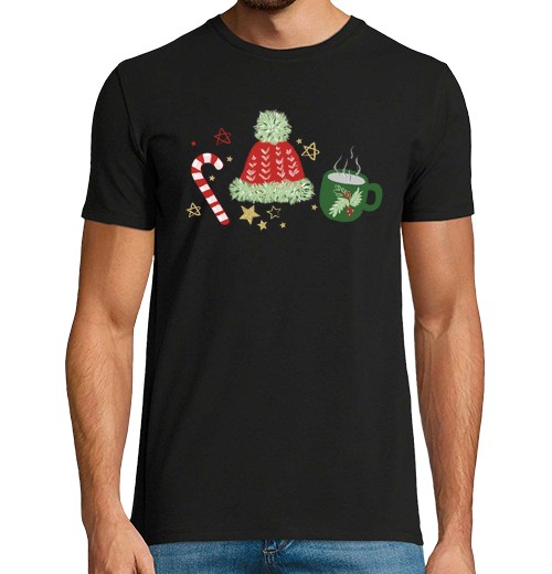 Camiseta Hombre Manga Corta Llegó la Navidad laTostadora