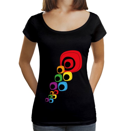 Camiseta Mujer Cuello Ancho Loose Fit Ojos de colores laTostadora - latostadora.com - Modalova