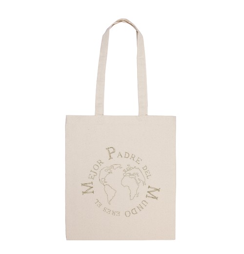 Bolsa De Tela Eres el mejor padre del mundo. Dorado laTostadora