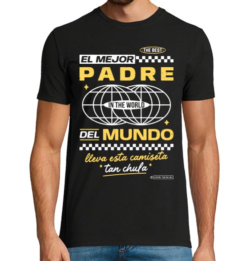 T-shirt uomo manica corta il miglior padre del mondo... regali per la festa del papà