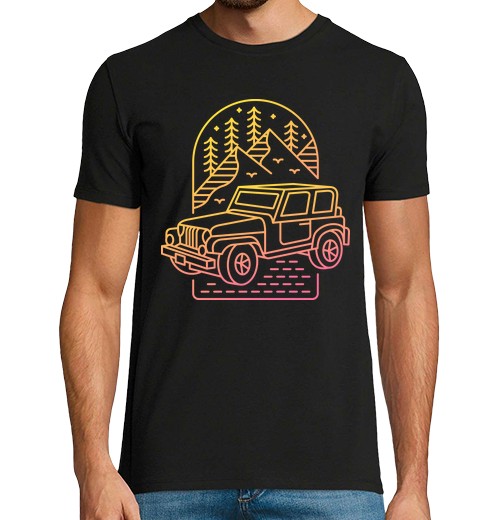 T-Shirt Uomo Manica Corta La Mia Jeep La Mia Avventura