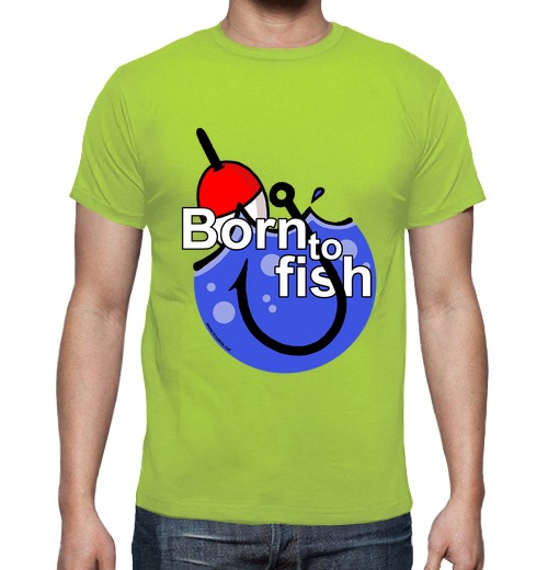 Camiseta Hombre Manga Corta Born To Fish Hombre laTostadora - latostadora.com - Modalova