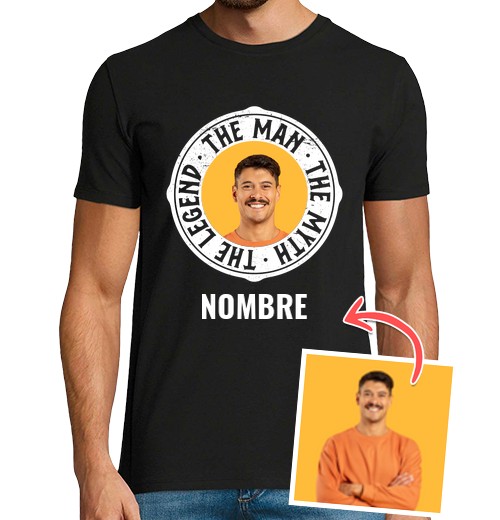 Camiseta Hombre Manga Corta camiseta the man the myth the legend foto personalizable regalos para novio laTostadora - latostadora.com - Modalova