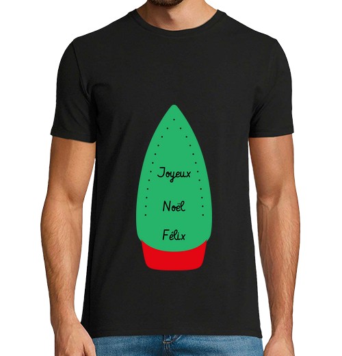 Camiseta Hombre Manga Corta feliz navidad felix - adoración laTostadora