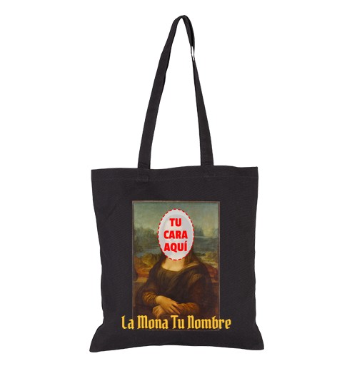 Bolsa De Tela Mona Lisa con tu cara laTostadora