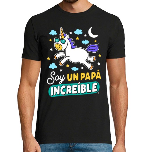 T-Shirt Uomo Manica Corta Sono Un Papà Incredibile Regali Giorno Del Padre-image