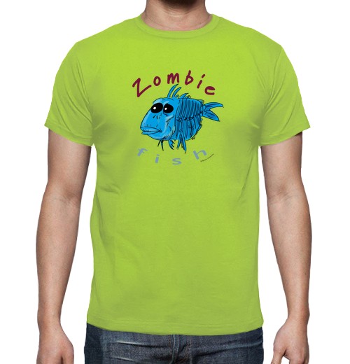 Camiseta Hombre Manga Corta Zombie Fish laTostadora - latostadora.com - Modalova