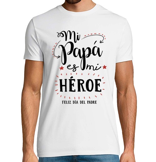 T-Shirt Uomo Manica Corta Mio Papà è Il Mio Eroe-image
