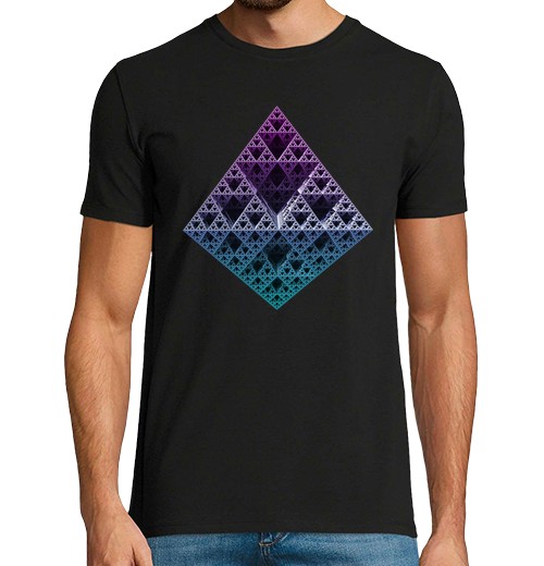 Camiseta Hombre Manga Corta sólidos platónicos fractal octahefron laTostadora - latostadora.com - Modalova