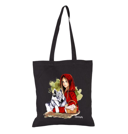 Bolsa De Tela Totebag Caperucita 13musas, bolsa Disney acuarela laTostadora