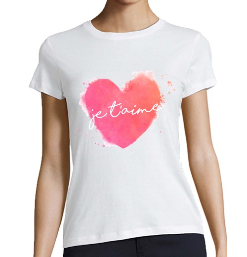 Camiseta Mujer Manga Corta Je t'aime laTostadora - latostadora.com - Modalova