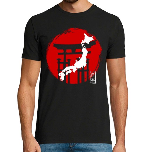 T-Shirt Uomo Manica Corta Torii Giapponese-image