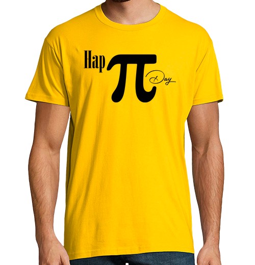 T-shirt uomo manica corta t-shirt da uomo happy day numero pi umorismo matematica