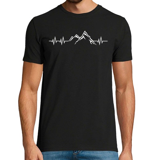 Camiseta Hombre Manga Corta latido del corazón de las montañas laTostadora - latostadora.com - Modalova