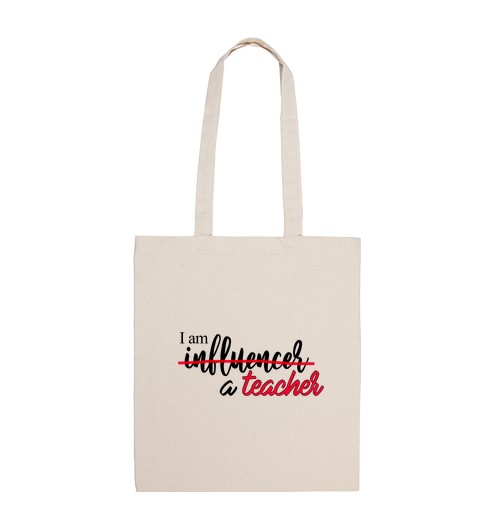 Borsa Di Tela Borsa Tela Sono Un Insegnante-image
