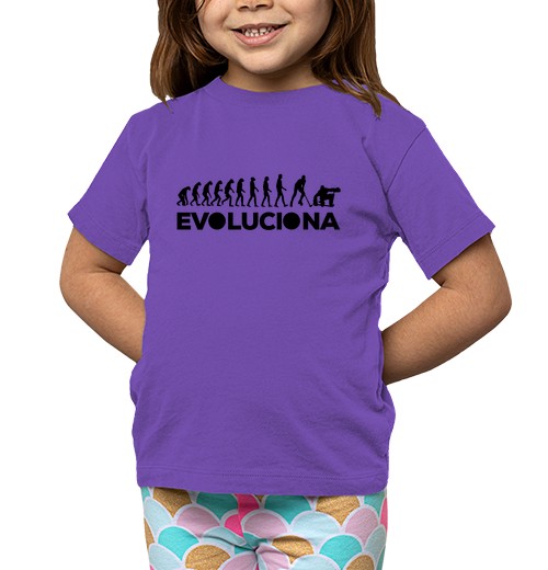 T-shirt bambino, manica corta evolve porter hoquei patins