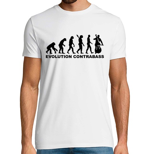T-Shirt Uomo Manica Corta Evoluzione Contrabbasso-image