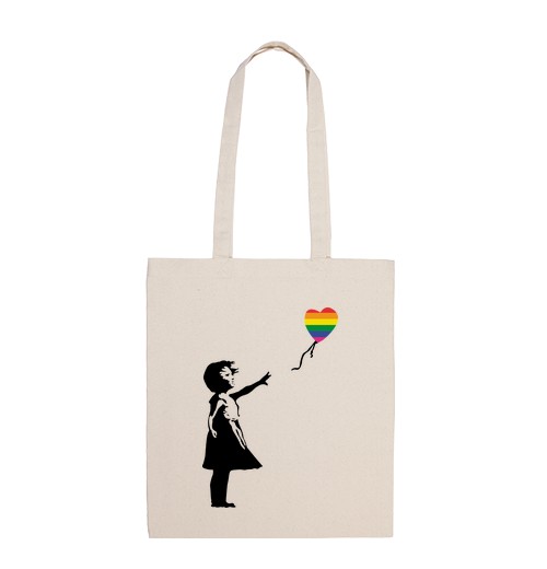 Bolsa De Tela Girl with balloon LGTB laTostadora