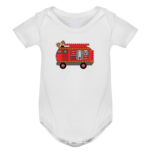 Body neonato camion dei pompieri - body bebe
