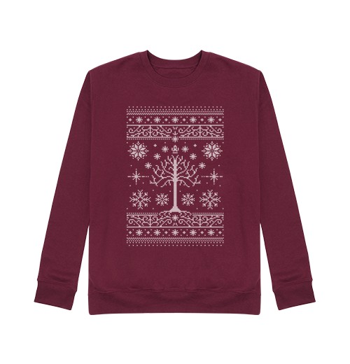 Sudadera Sin Capucha Unisex navidad minas / suéter feo / lotr / suéter laTostadora