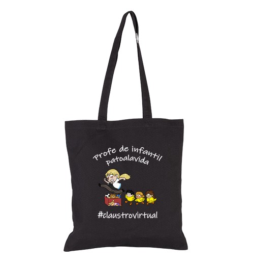 Bolsa De Tela patos mujer blanco laTostadora