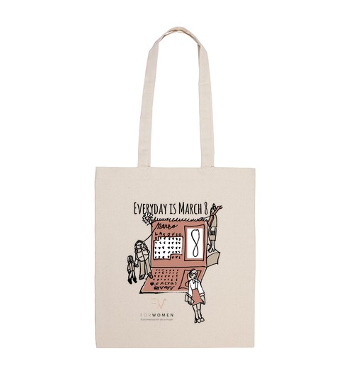 Bolsa De Tela Bolsa - Día Internacional de la Mujer- Crudo laTostadora
