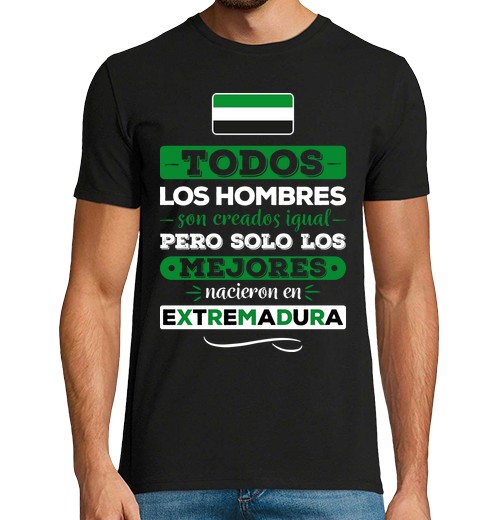 Camiseta Hombre Manga Corta Los Mejores Nacieron en Extremadura laTostadora - latostadora.com - Modalova