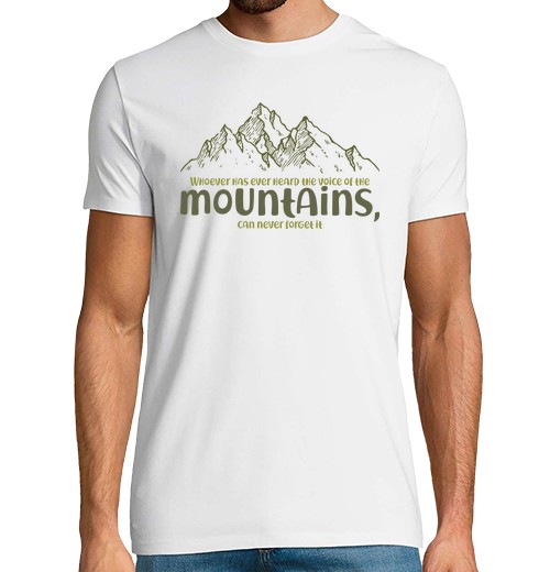 Camiseta Hombre Manga Corta The Voice of the Mountains laTostadora - latostadora.com - Modalova