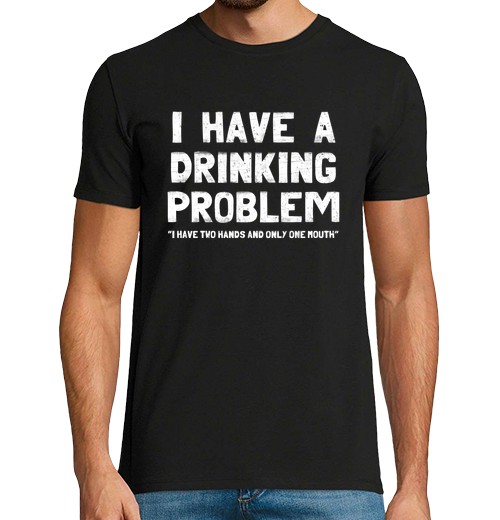 Camiseta Hombre Manga Corta I Have A Drinking Problem laTostadora - latostadora.com - Modalova