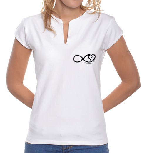 T-shirt donna colletto alla coreana fino allinfinito e oltre fc