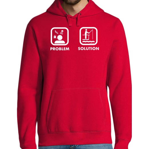 Sudadera Con Capucha Para Hombre Problem Solution Fish laTostadora - latostadora.com - Modalova