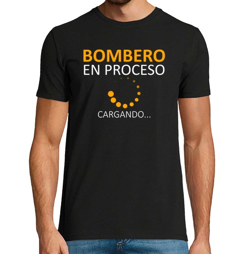 Camiseta Hombre Manga Corta bombero en proceso bombero divertida re laTostadora - latostadora.com - Modalova