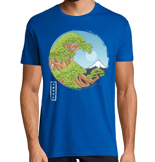 T-Shirt Uomo Manica Corta Onda Bonsai-image