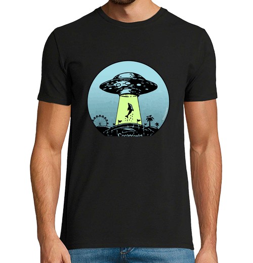 T-Shirt Uomo Manica Corta Salviamo Los Delfini-image
