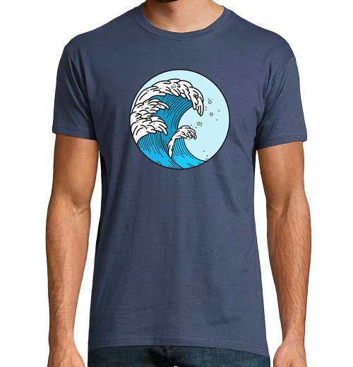 T-Shirt Uomo Manica Corta L'uomo, Manica Corta, Cerchio Onda-image