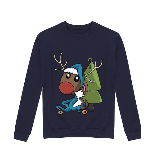 Sudadera Sin Capucha Unisex Reno de navidad laTostadora