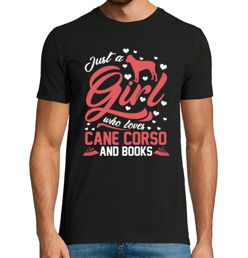 T-Shirt Uomo Manica Corta Solo Una Ragazza Che Ama Il Cane Corso-image