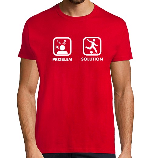 Camiseta Hombre Manga Corta Problem Solution Play Football laTostadora - latostadora.com - Modalova