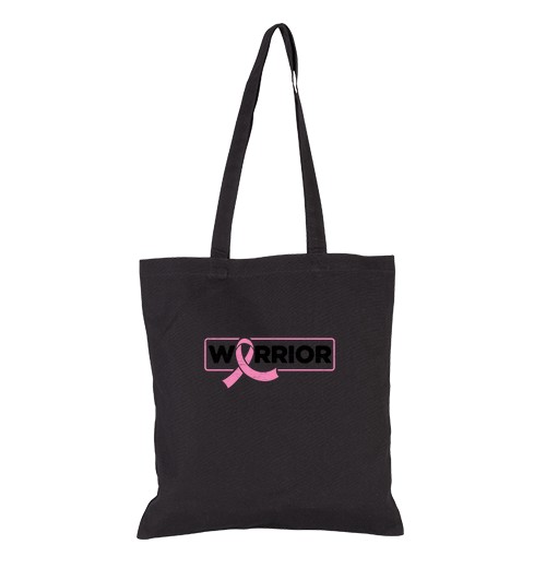 Bolsa De Tela guerrero lazo rosa cancer de mama laTostadora