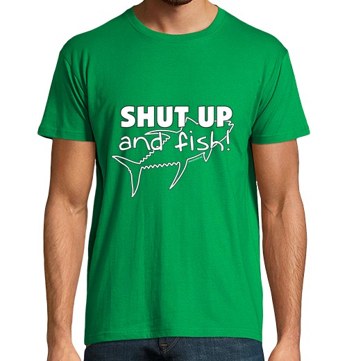 Camiseta Hombre Manga Corta Shut up and fish laTostadora - latostadora.com - Modalova