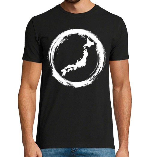 T-Shirt Uomo Manica Corta Cerchio Giapponese-image