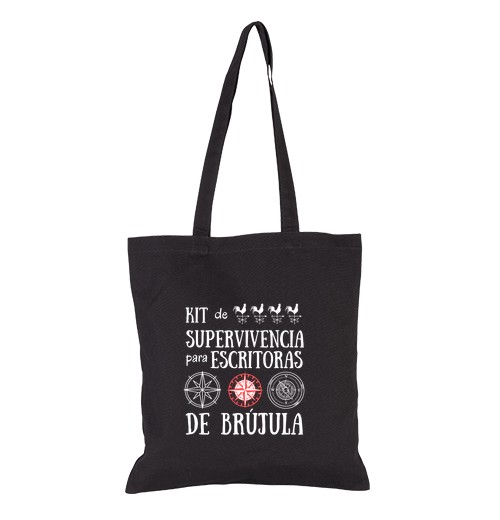 Bolsa De Tela Kit de supervivencia para brújulas black tote laTostadora