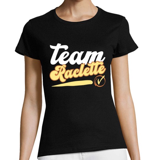 Camiseta Mujer Manga Corta equipo raclette regalo humor navidad laTostadora