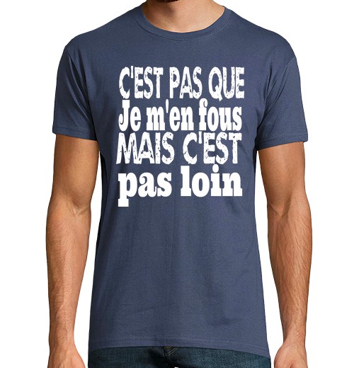 T-Shirt Uomo Manica Corta Non è Che Non Mi Importi Ma Non è Lontano-image